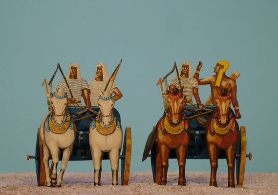 Aufstellungen Ramses II. inspiziert seine Truppen vor dem Marsch nach Kadesch