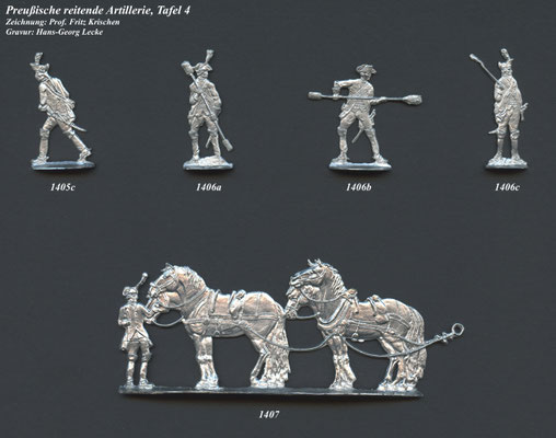 1756-1763 - Preußen - reitende Artillerie- Tafel 4