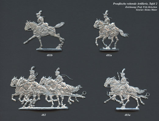 1756-1763 - Preußen - reitende Artillerie- Tafel 2