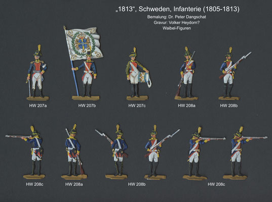 1813 - Schweden - Infanterie - Tafel 1 - Waibel