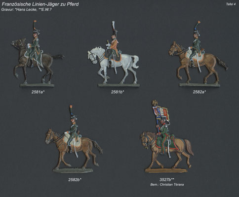 1813 - Frankreich - Linienkavallerie Jäger zu Pferde - Tafel 4