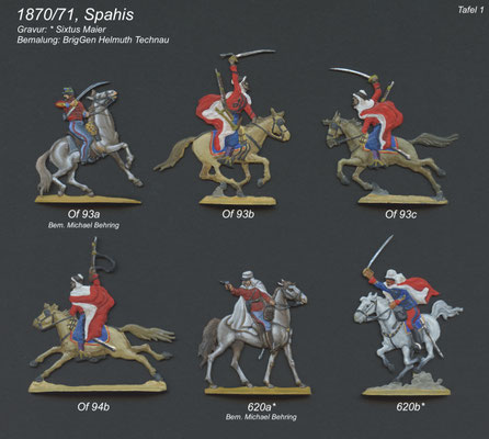 1870-71 - Frankreich - Spahis im Angriff - Tafel 1