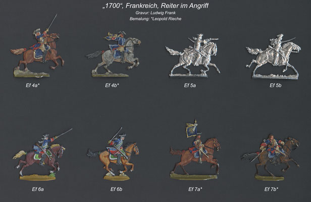 1700 - Frankreich - Reiter im Angriff - Tafel 1 