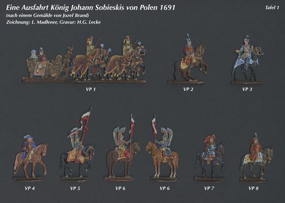 1691 - Eine Ausfahrt König Johann Sobieskis von Polen - Tafel 2 - Vollrath