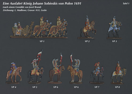 1691 - Eine Ausfahrt König Johann Sobieskis von Polen - Tafel 2 - Vollrath