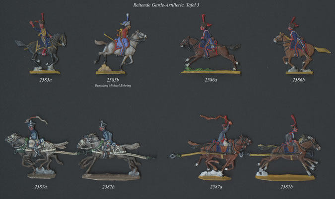 1813 - Frankreich - reitende Garde-Artillerie - Tafel 3