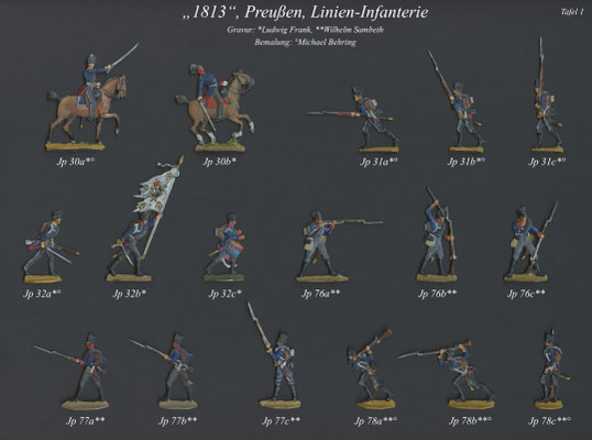 1813 - Preußen - Linieninfanterie - Tafel 1 