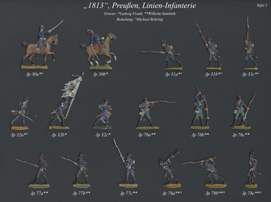 1813 - Preußen - Linieninfanterie - Tafel 1 