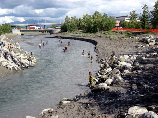 Angler am Ship Creek 
