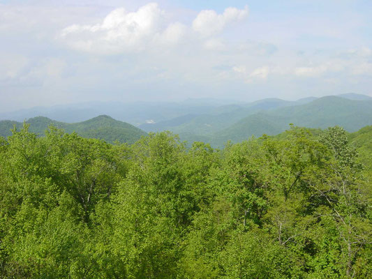  Blick vom Nantahala Overlook, Black Rock Mountain State Park