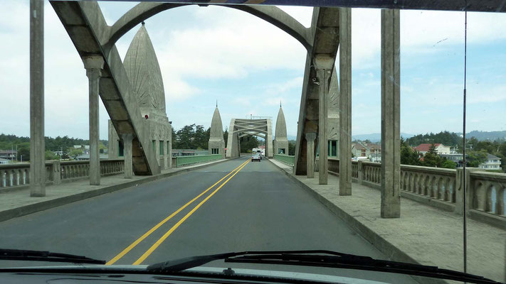 Siuslaw River Bridge in Florence, Oregon