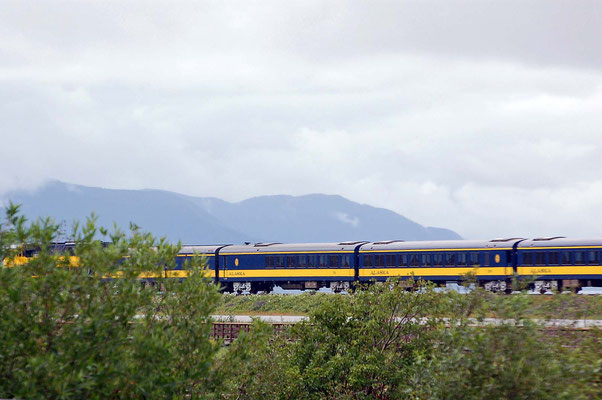 Alaska Railroad am Turnagain Sound