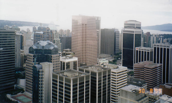 Blick auf Vancouver vom Harbour-Center-Lockout