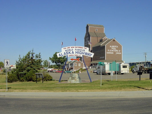 Dawson Creek (Meile 0 des Alaska Highway)