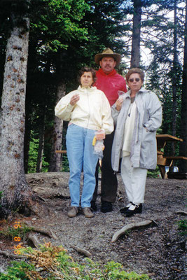 Monika, Bernd, Christel; Peter Lougheed Provincial Park (Kananaskis Lake)