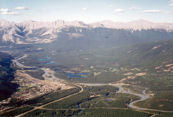 Blick vom Mt. Whistler auf Jasper