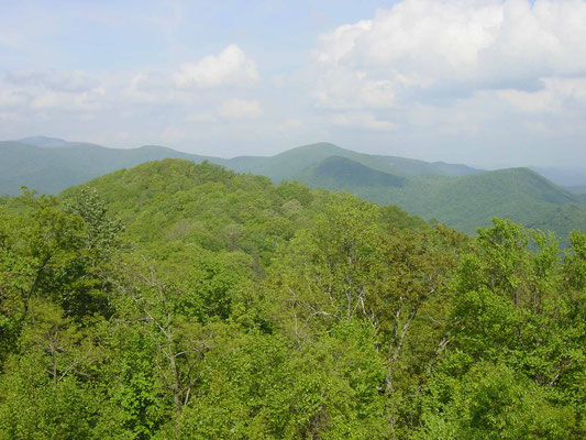  Blick vom Nantahala Overlook, Black Rock Mountain State Park