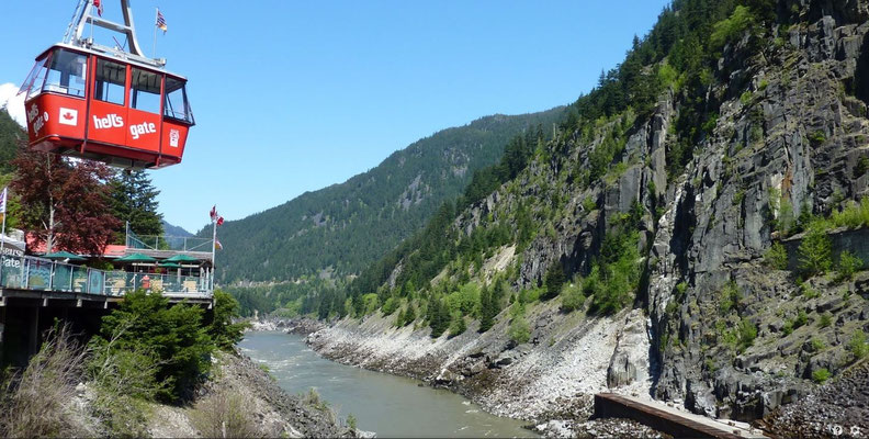 Hell‘s Gate des Frazer Rivers (Google Maps)