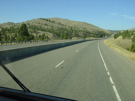 Um 8:30 wieder auf der Interstate 15