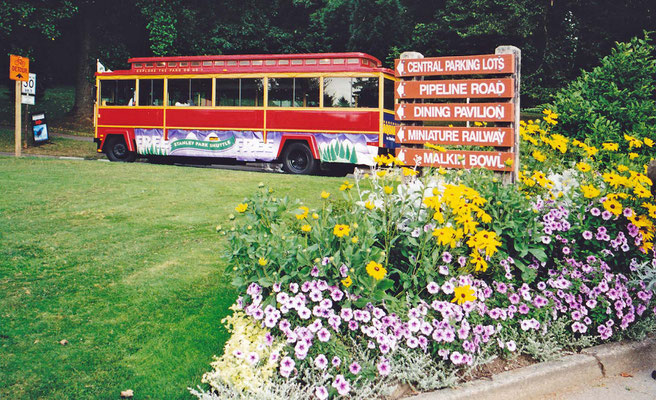 Mit einem Bus zum Stanley-Park