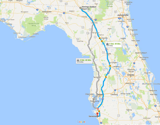 Strecke: 12. Tag (Google Maps)