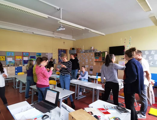 Vortrag "Lernen lernen" mit Roswitha Hafen an der Volksschule Geidorf.