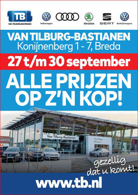Buitenreclame - Automotive Sales Event - Van Tilburg-Bastianen Breda - Volkswagen-Audi-SEAT-ŠKODA - 71 verkochte auto's in 1 weekend