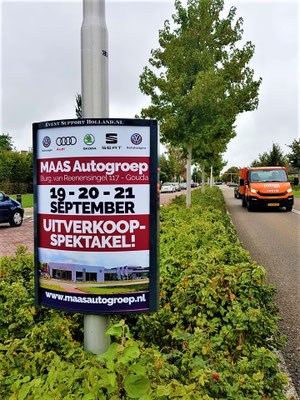 Buitenreclame - 2-signs - Automotive Sales Event - MAAS Autogroep Gouda - Volkswagen-Audi-SEAT-ŠKODA