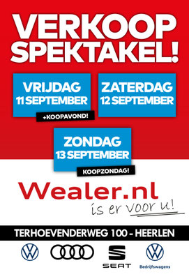 Buitenreclame - Automotive Sales Event - Wealer Heerlen - Volkswagen-Audi-SEAT-ŠKODA-Volkswagen Bedrijfswagens