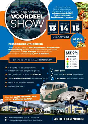 Direct Mailing - Automotive Sales Event - Auto Hoogenboom Rotterdam - Volkswagen-Audi-SEAT-ŠKODA - december 2019 - 207 verkochte auto's in 1 weekend