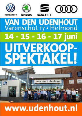 Buitenreclame - Automotive Sales Event - Van den Udenhout Helmond - Volkswagen-Audi-SEAT-ŠKODA - 35 verkochte auto's in 1 weekend