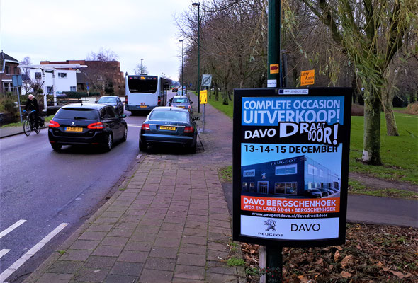 Buitenreclame - 2-signs - Automotive Sales Event - DAVO Bergschenhoek - Peugeot - december 2018