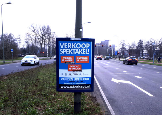 Buitenreclame - Automotive Sales Event - Van den Udenhout Den Bosch - Volkswagen-Audi-SEAT-ŠKODA-Volkswagen Bedrijfswagens - 88 verkochte auto's in 1 weekend