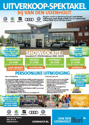 DM - Automotive Sales Event - Van den Udenhout Helmond - Volkswagen-Audi-SEAT-ŠKODA - 35 verkochte auto's in 1 weekend