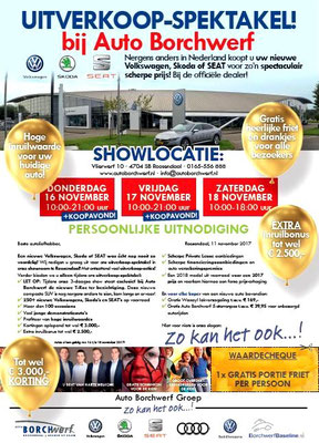 DM - Automotive Sales Event - Mailing Auto Borchwerf Roosendaal - Volkswagen-Audi-SEAT-ŠKODA