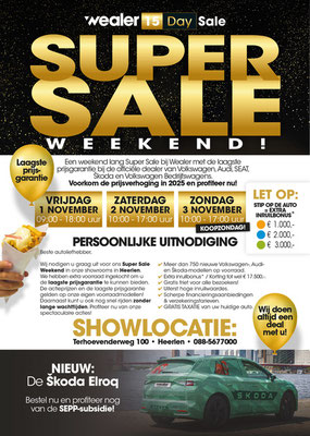 Direct Mailing - Automotive Sales Event / Super Sale Weekend - Wealer Heerlen - Volkswagen-Audi-SEAT-Škoda - november 2024