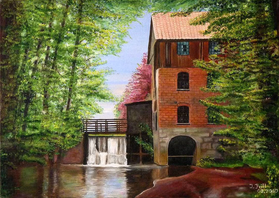 Eitzer Mühle, 70 cm x 50 cm (Öl auf Leinwand) (VERKAUFT)