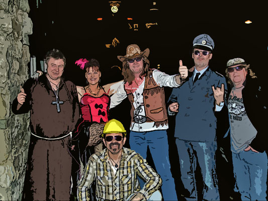 Comic Bildbearbeitung Konzertserie Band Rock4Magic - Bildberabeitung by mirko
