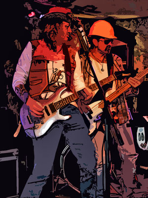 Comic Bildbearbeitung Konzertserie Band Rock4Magic - Bildberabeitung by mirko