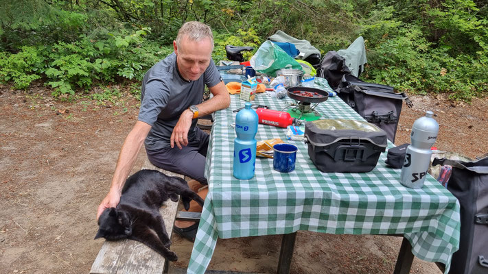 ein Gast bei uns auf dem Toll Bridge Park Campground