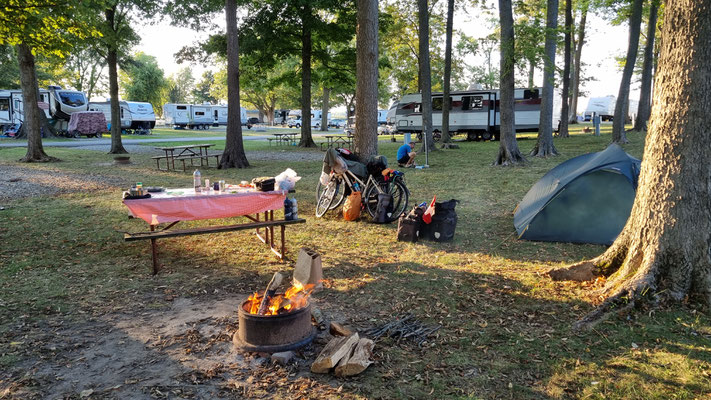 Cornerstone Campground in New Castle, Indiana