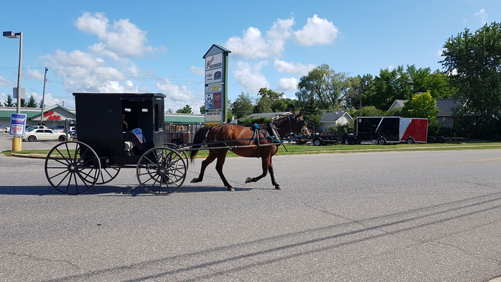 Amish-Familie unterwegs