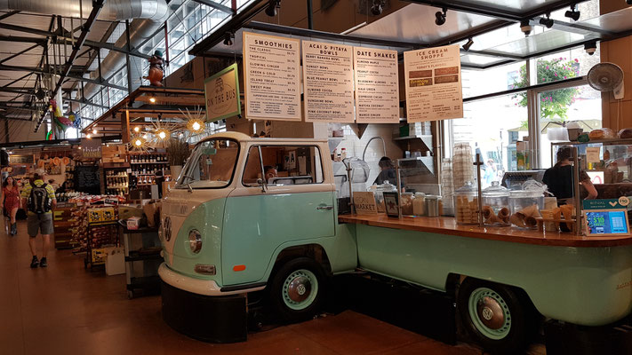 Verkaufsstand im Public Market von Milwaukee