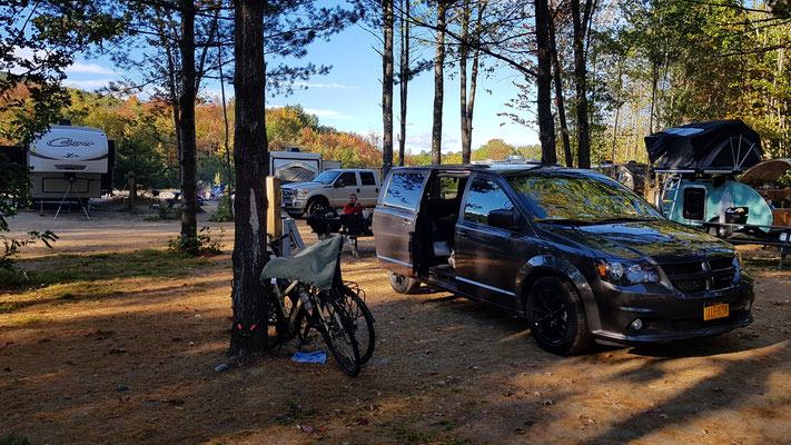 Campground in den White Mountains