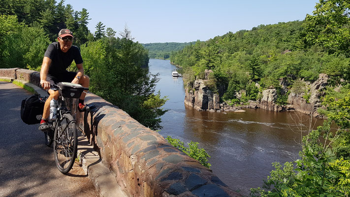 Interstate State Park auf der Grenze zwischen Minnesota und Wisconsin