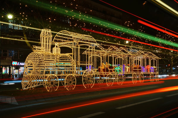Polarexpress auf dem Berliner Kudamm, Foto: Dirk Pagels, Fotograf in Teltow, Kleinmachnow, Stahnsdorf, Potsdam, Berlin, Bundes- Weltweit