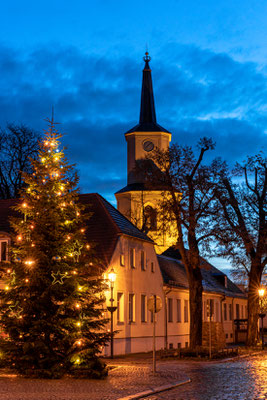 St. Andreaskirche, Weihnachtliche Stimmung in der Teltower Altstadt, Foto: Dirk Pagels, Fotograf in Teltow, Kleinmachnow, Stahnsdorf, Potsdam, Berlin, Bundes- Weltweit