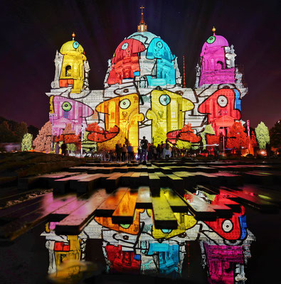 Der Berliner Dom beim Festival of Lights 2021, Foto: Dirk Pagels, Teltow
