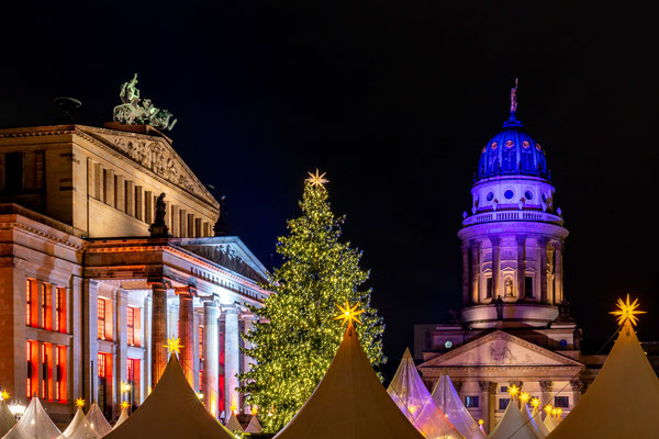 Der Berliner Gendarmenmarkt im Dezember 2019, Foto: Dirk Pagels, Teltow