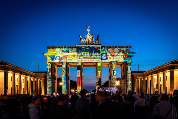 Brandenburger Tor Berlin, Festival of Lights 2020, Foto: Dirk Pagels, Fotograf in Teltow, Kleinmachnow, Stahnsdorf, Potsdam, Berlin, Bundes- Weltweit